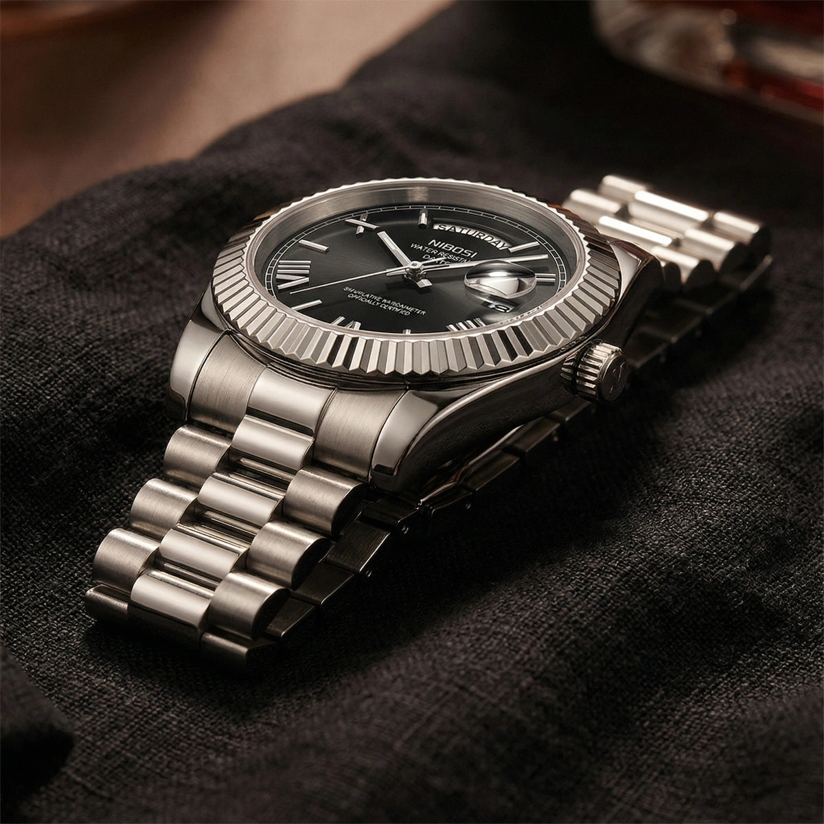 Nibosi® Royale Silver Black